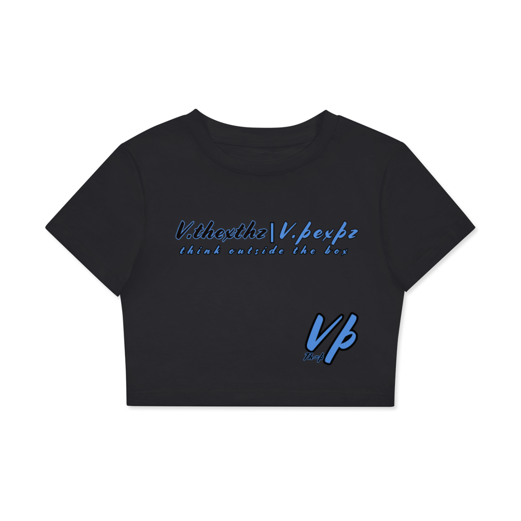 Fitted Crop Cotton T-Shirt